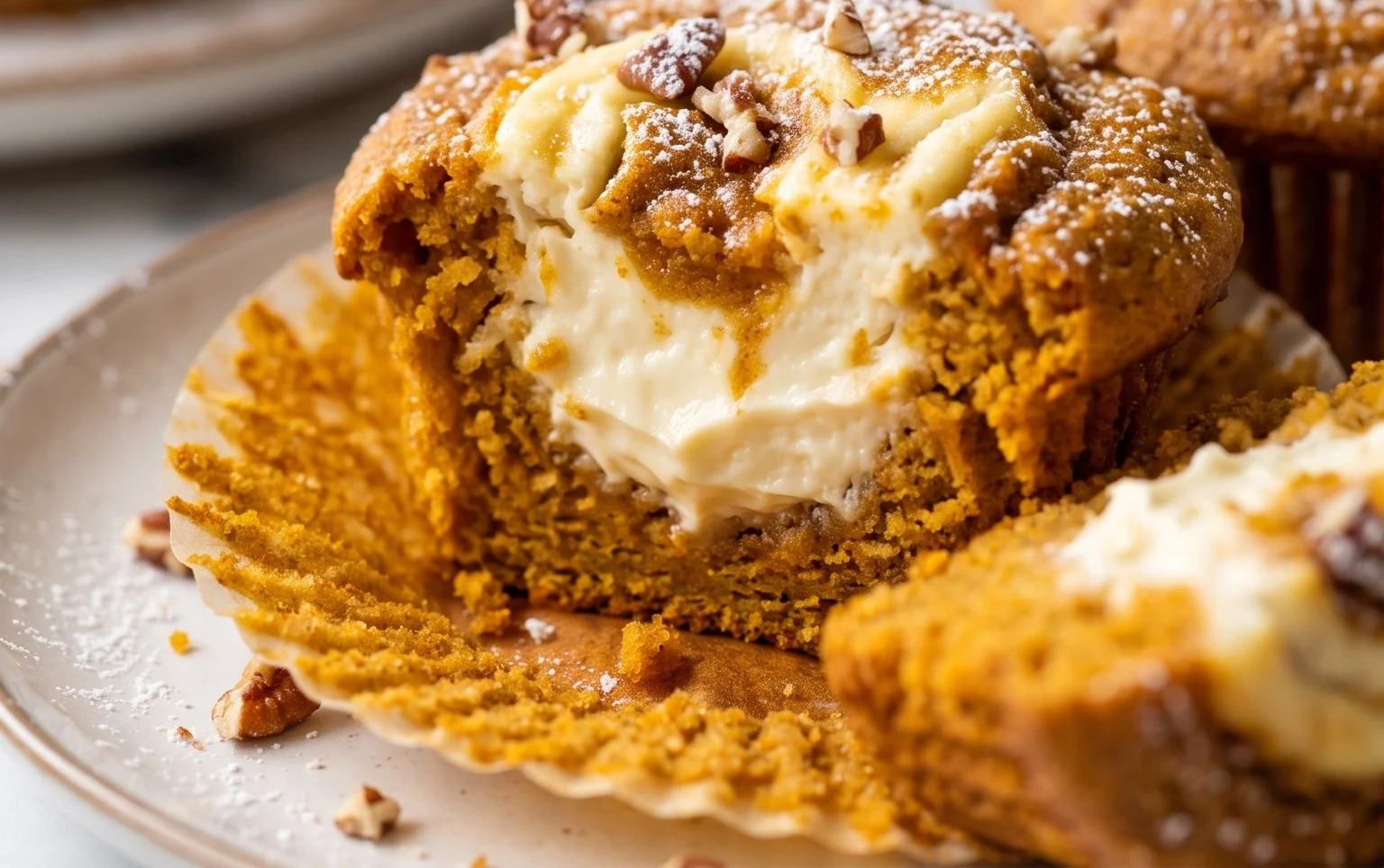 Pumpkin Cream Cheese Muffins