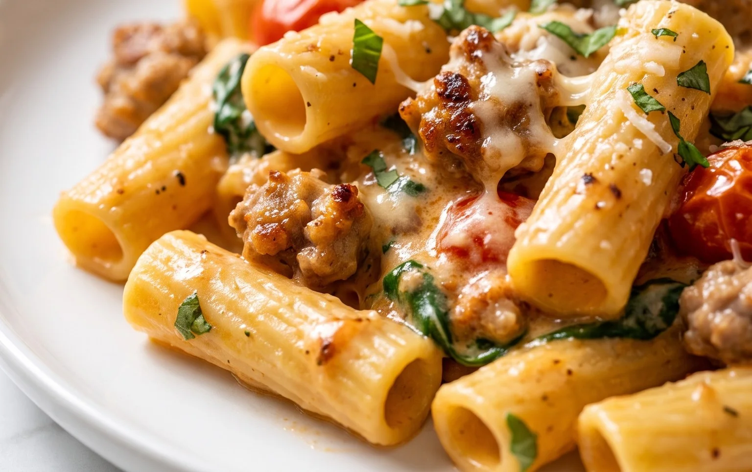 Creamy Sausage Rigatoni (One-Pan, 30-Minute Meal)
