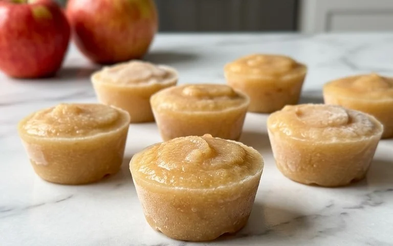 Super Easy Frozen Applesauce Kid Snacks