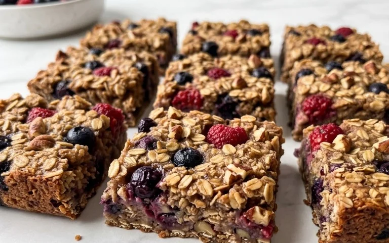 Easy Baked Oatmeal Bars – Healthy Breakfast Treat