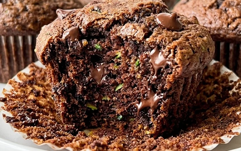 Chocolate Zucchini Muffins 