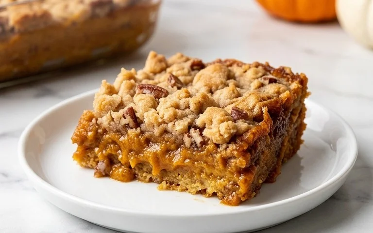 Easiest Pumpkin Pie Dump Cake No Crust