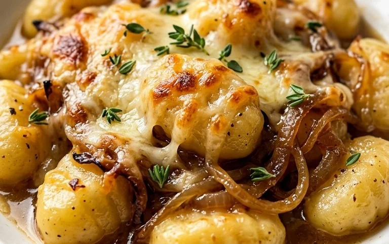 Baked French Onion Gnocchi