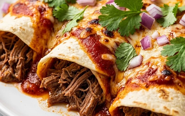 Beef Skillet Enchiladas