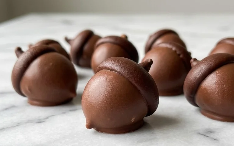 Easy Chocolate Acorns for Fall Fun