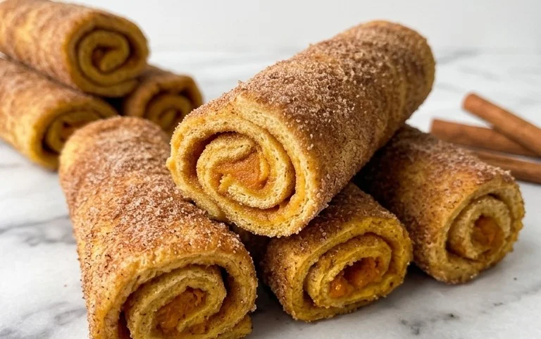 Pumpkin French Toast Roll-Ups Fall Breakfast Fun