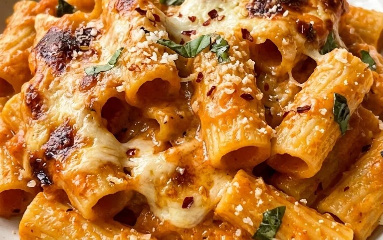 Pasta Bake with Pumpkin Tomato Sauce