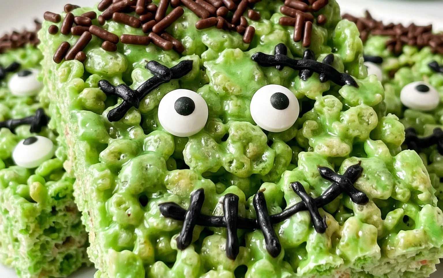 Big Frankenstein Rice Krispie Treat