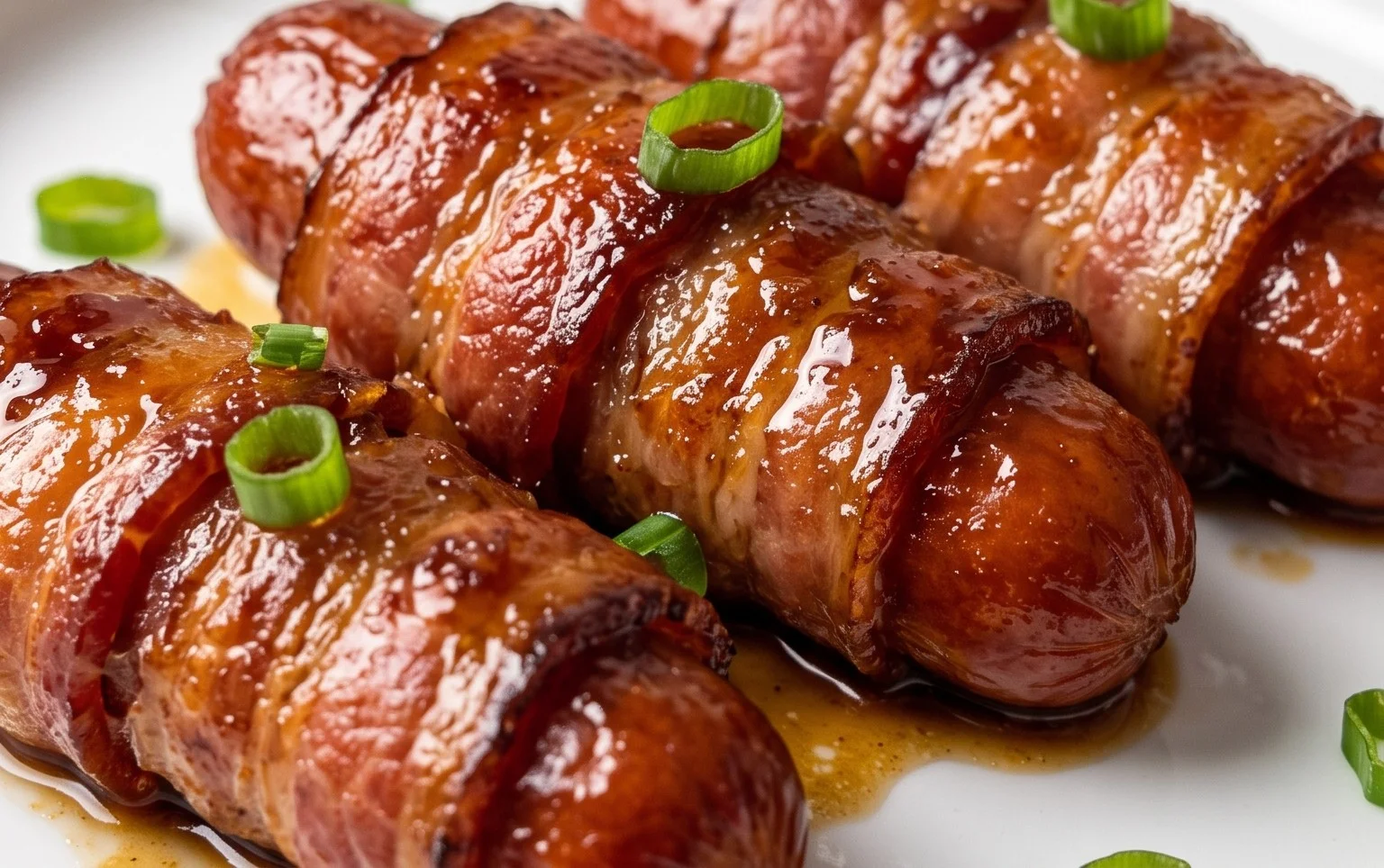 Beef Bacon Wrapped Brown Sugar Smokies