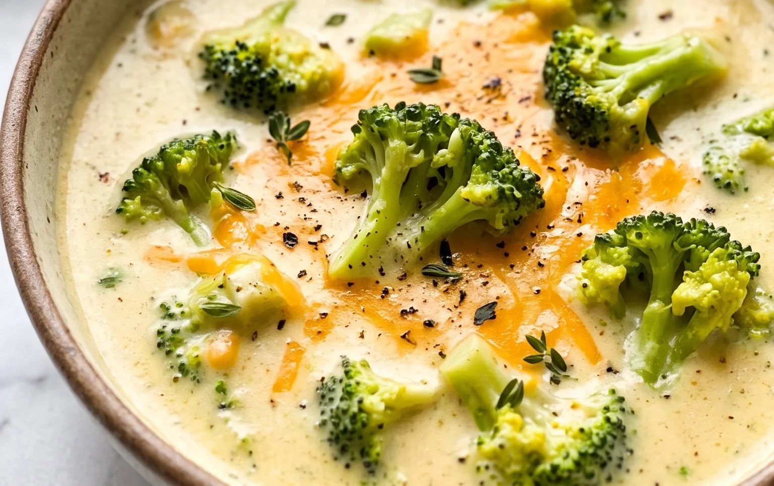 High Protein Broccoli Cheddar Soup