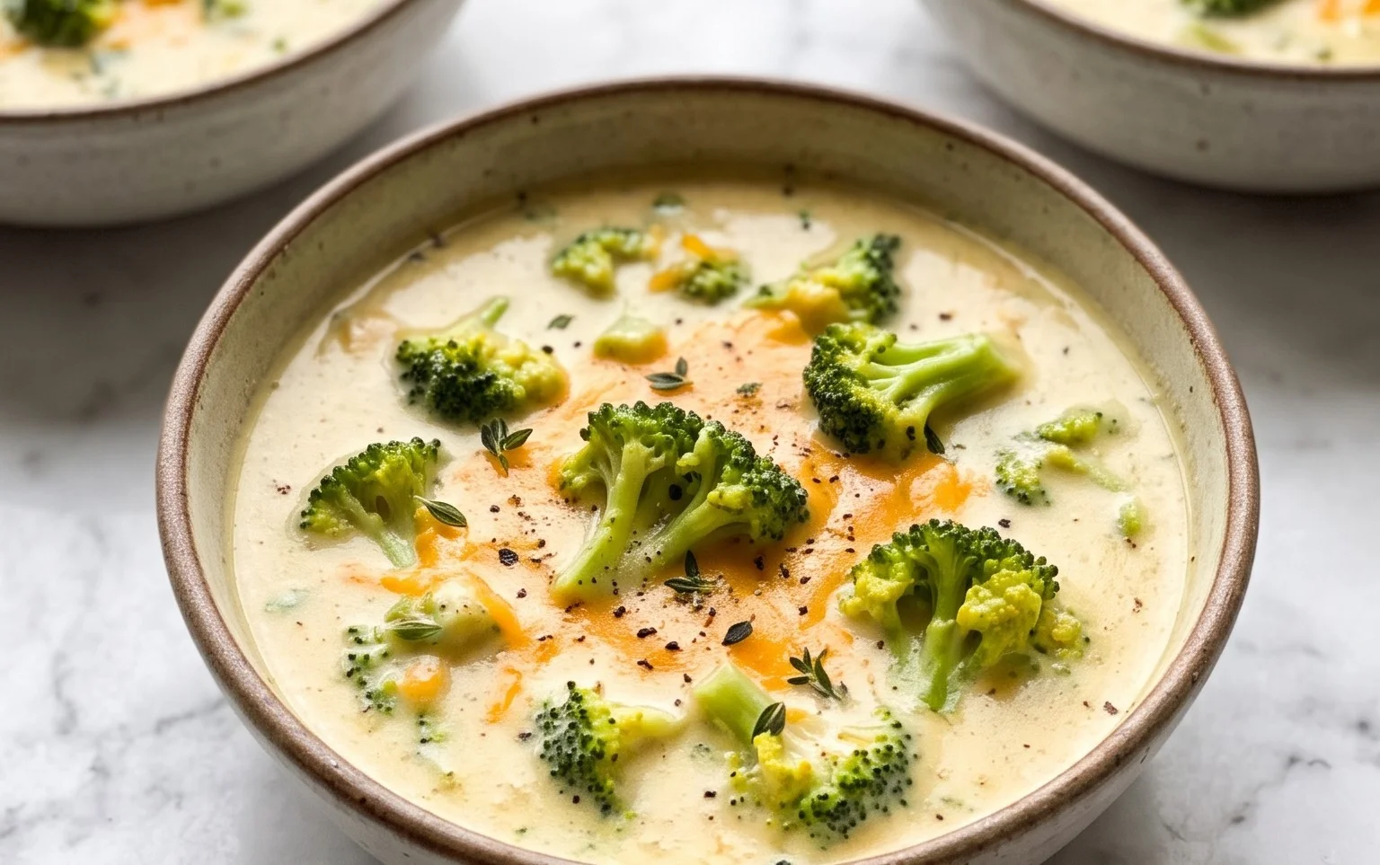 High Protein Broccoli Cheddar Soup Recipe